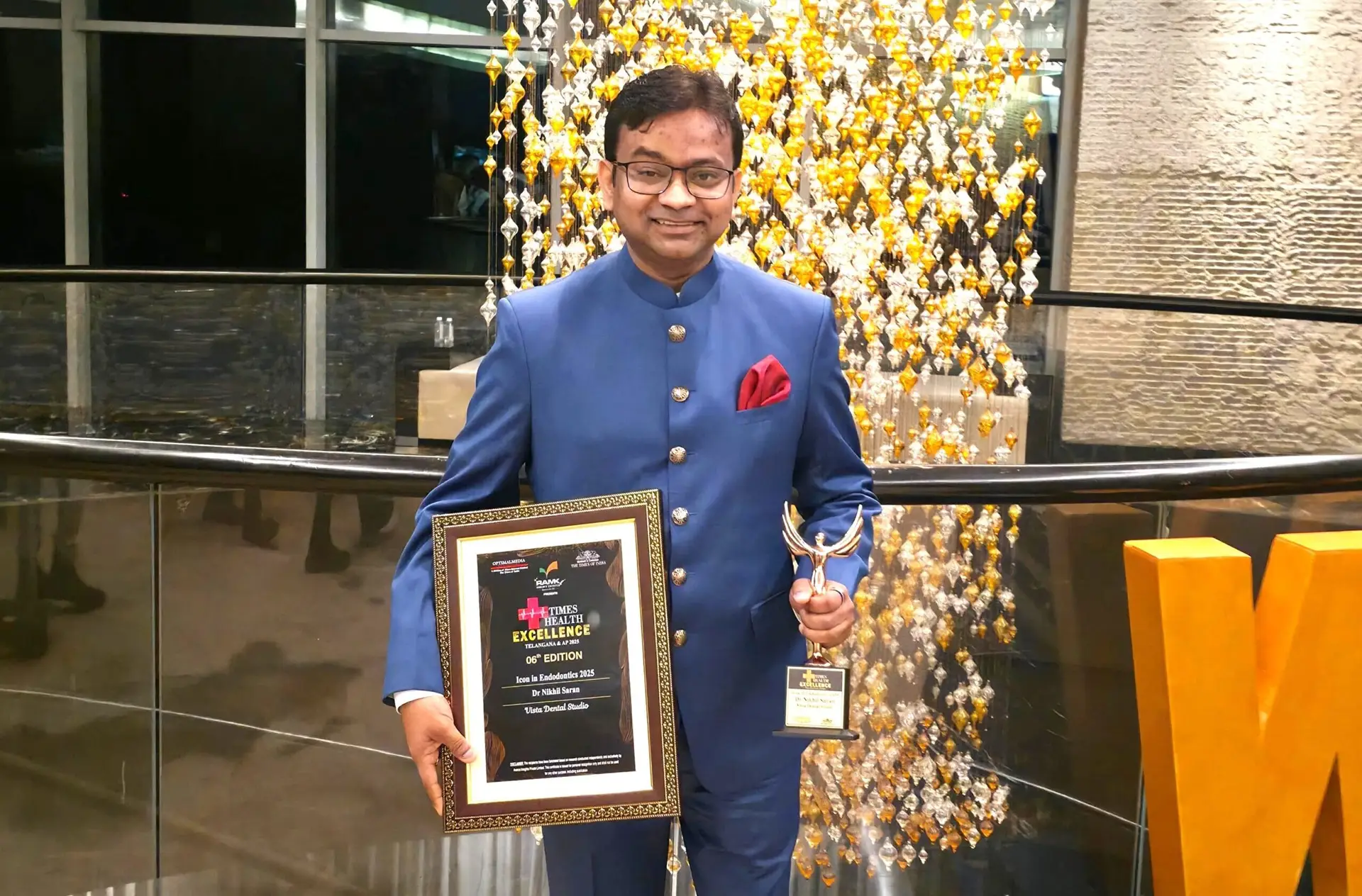 TOI Award to Dr. Nikhil Saran