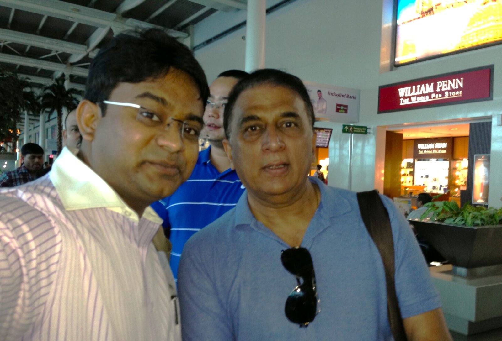 Dr Nikhil with Gavaskar